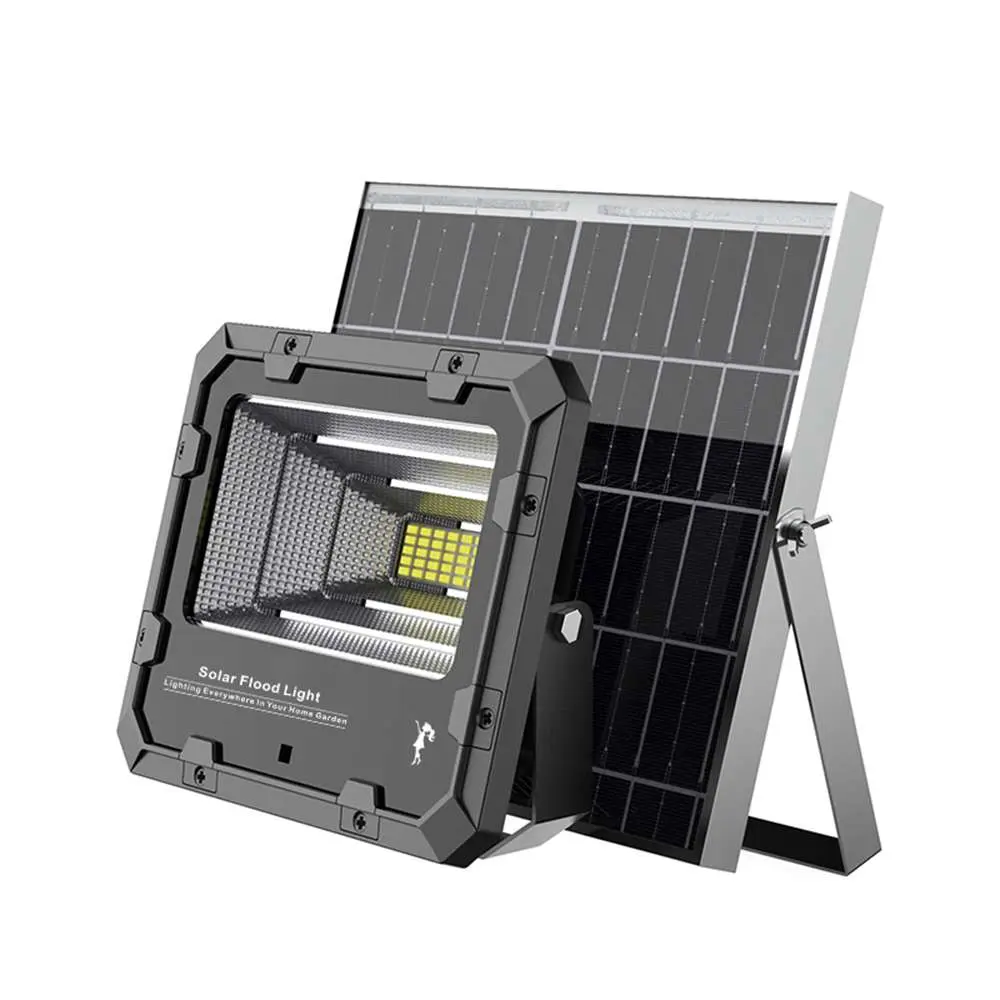 Projecteur solaire étanche 500w 6000K avec panneau solaire